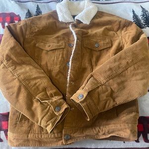 Suede/ Sherpa brown jacket
